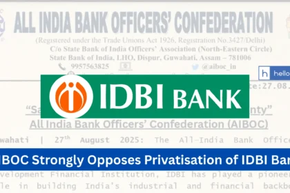 Threat to National Interest! AIBOC Strongly Opposes Privatisation of IDBI Bank
