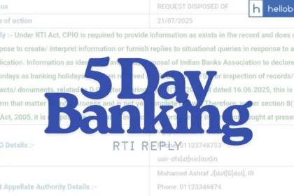5 Day Banking: Govt refuses to provide any Update