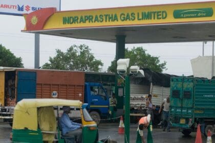 Indraprastha Gas (IGL) share price closed 2.08% higher at  <span class='webrupee'>₹</span>210.95 after Monday's stock market session.