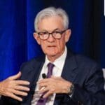 Jerome Powell, chairman of the US Federal Reserve, during a Greater Providence Chamber of Commerce 2025 Economic Outlook luncheon in Warwick, Rhode Island, on Tuesday, 23 September 2025.