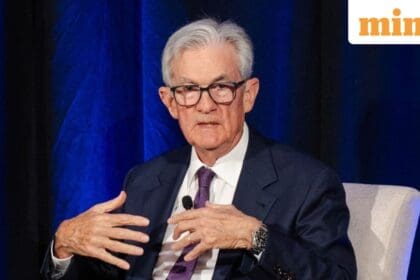 Jerome Powell, chairman of the US Federal Reserve, during a Greater Providence Chamber of Commerce 2025 Economic Outlook luncheon in Warwick, Rhode Island, on Tuesday, 23 September 2025.