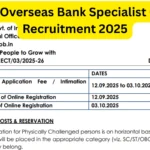 Indian Overseas Bank Specialist Officer (SO) Recruitment 2025 Notification Released for 127 Posts, Check Details